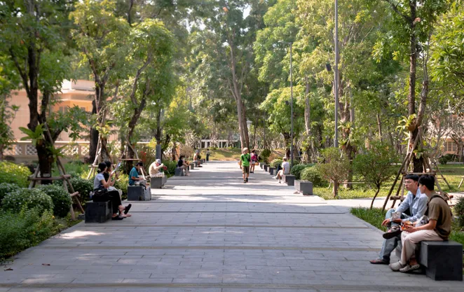 Biến "đất vàng" thành không gian xanh