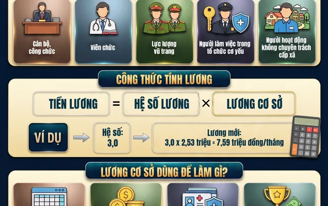 [Infographic] Những thay đổi về tiền lương từ 1/7