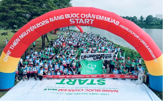 Giải chạy "Nâng bước chân em" lan tỏa tinh thần thể thao hòa nhập