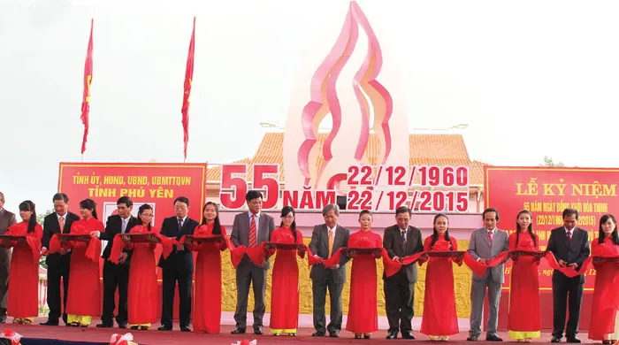 Lễ khánh thành Khu di tích Đồng khởi Hòa Thịnh năm 2015