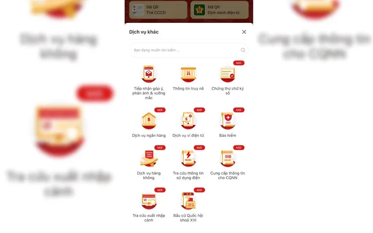 Tra cứu thông tin bầu cử trên ứng dụng VNeID