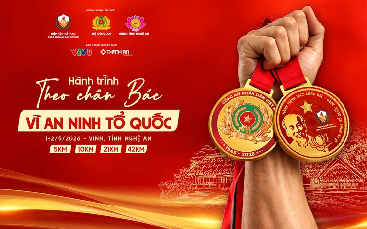 VTV8 truyền hình trực tiếp giải chạy: Hành trình theo chân Bác - Vì an ninh Tổ quốc năm 2026