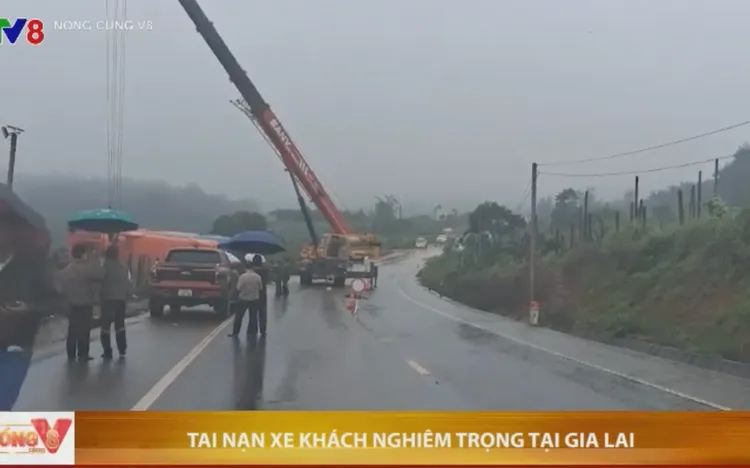 ⚠️  Thông tin cập nhật về vụ xe khách bị lật ở Gia Lai, hiện đã có 4 người tử vong 