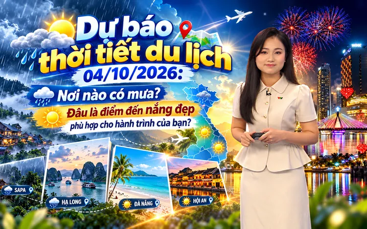 📍 Dự báo thời tiết du lịch từ ngày 04/10/2026: Thời tiết có “chiều lòng” chuyến đi của bạn? 🌦️