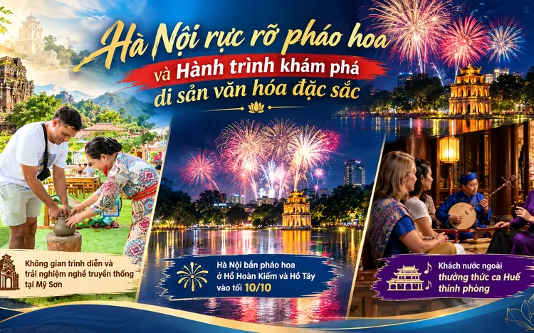 Mỗi bước một chạm 6/10: Hà Nội rực rỡ pháo hoa và Hành trình khám phá di sản văn hóa đặc sắc 