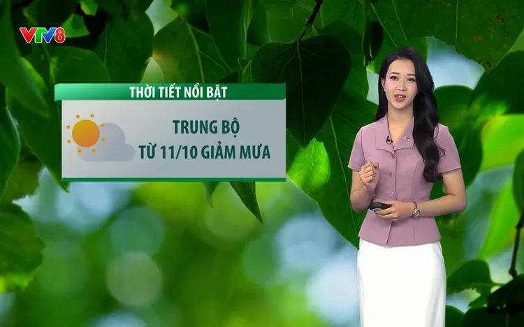 Bản tin thời tiết du lịch ngày 09/10: Miền Trung giảm mưa, Bắc Trung Bộ đề phòng mưa lớn