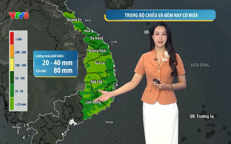 Bản tin thời tiết ngày 12/10: Mưa Trung Bộ giảm dần, biển từ Quảng Trị đến Cà Mau đề phòng dông mạnh