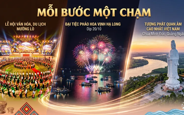Mỗi bước Một chạm ngày 17/10: Sắc màu di sản Mường Lò, mãn nhãn pháo hoa Vịnh Hạ Long và dấu ấn tâm linh xứ Quảng