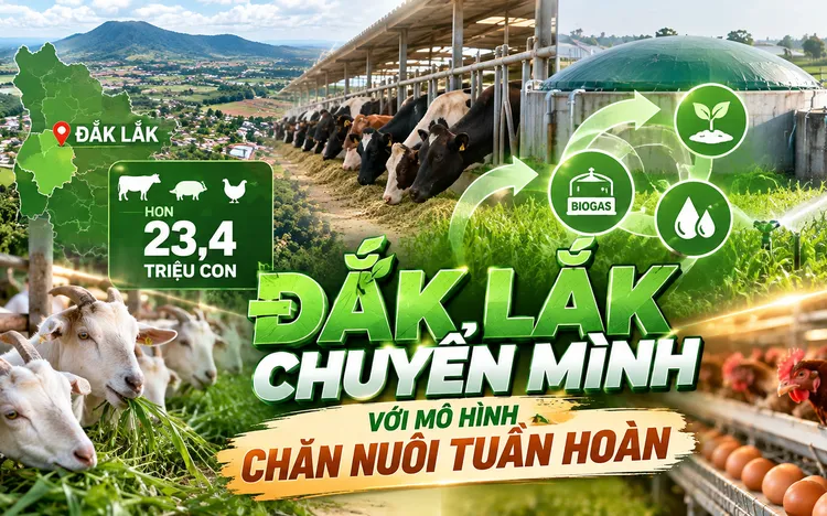 Đắk Lắk: Thúc đẩy phát triển chăn nuôi tuần hoàn