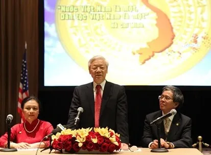 Tổng Bí thư gặp gỡ đại diện cộng đồng người Việt tại Hoa Kỳ