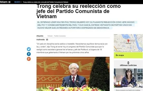 Báo chí quốc tế đánh giá cao kết quả Đại hội XII