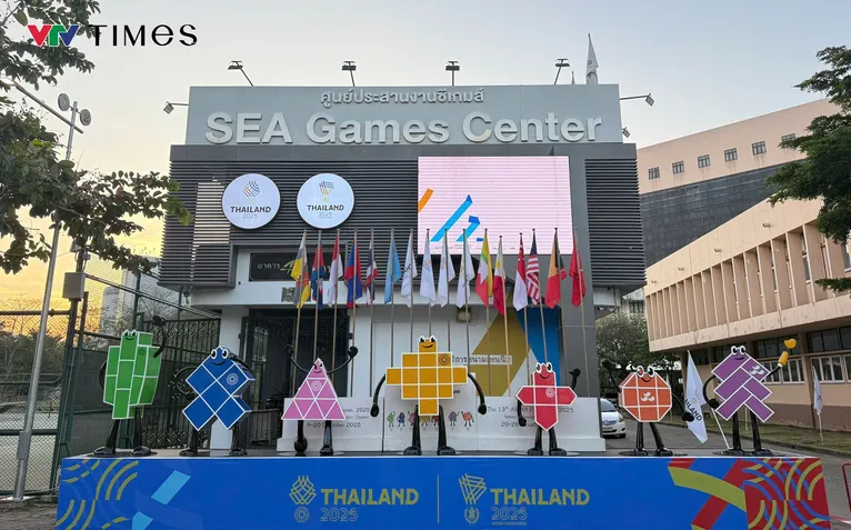 An ninh siết chặt tại sân Rajamangala trước giờ khai mạc SEA Games 33