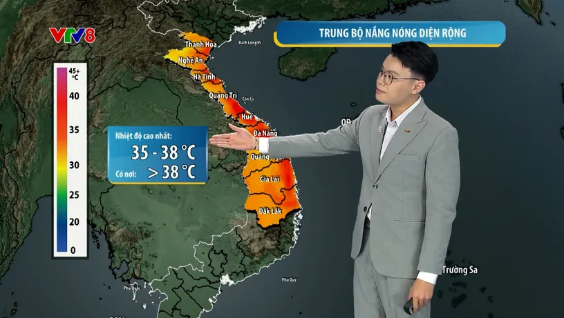 Trung bộ nắng nóng diện rộng, cảnh báo gió mạnh trên biển- 19/06/2026
