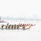 Các VĐV tranh tài sôi nổi ở Giải Bơi chải Thuyền rồng và Ván SUP Hà Nội
