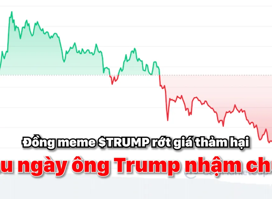 Đồng meme $TRUMP rớt giá thảm hại sau ngày ông Trump nhậm chức