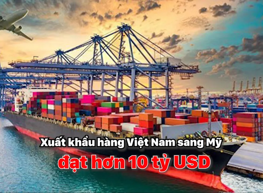Xuất khẩu hàng Việt Nam sang Mỹ đạt hơn 10 tỷ USD