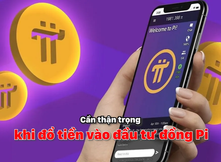 Cần thận trọng khi đổ tiền vào đầu tư đồng Pi