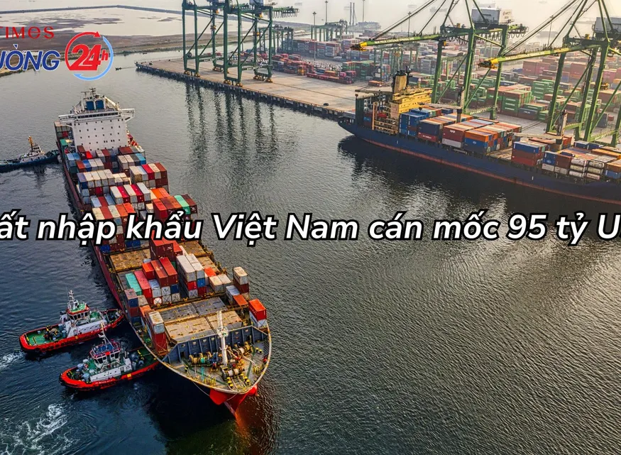 Xuất nhập khẩu Việt Nam cán mốc 95 tỷ USD