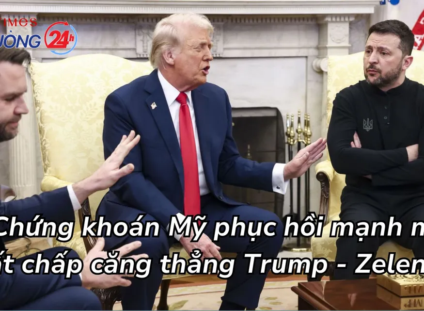 Chứng khoán Mỹ phục hồi mạnh mẽ bất chấp căng thẳng Trump - Zelensky