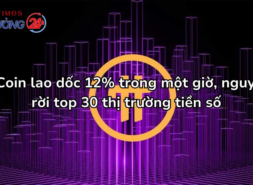 Pi Coin lao dốc 12% trong một giờ, nguy cơ rời top 30 thị trường tiền số