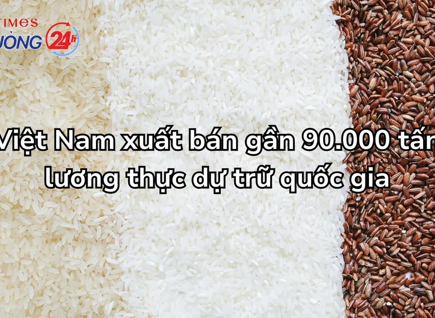 Việt Nam xuất bán gần 90.000 tấn lương thực dự trữ quốc gia