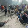 Tên lửa tự chế phát nổ tại lễ hội tên lửa ở Thái Lan, người bị thương nằm la liệt
