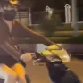 Xác minh clip cô gái "diễn xiếc" trên xe máy