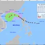 Bão số 8 di chuyển theo hướng Tây Bắc, cường độ suy yếu dần