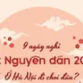 INFOGRAPHIC: Nghỉ Tết Nguyên đán 2025 ở Hà Nội đi chơi đâu?