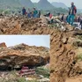Hà Nam: Nhiều ngôi mộ ở Hà Nam bị đá đè do nổ mìn khai thác đá
