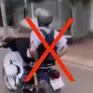 Xử lý nam sinh điều khiển xe gắn máy bằng chân
