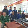 Bắt giữ 7 đối tượng mang theo 4 khẩu súng vào rừng săn bắn