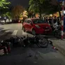 Ô tô tông liên hoàn 6 xe máy ở Hà Nội, tài xế nghi say xỉn