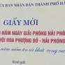 Xử lý 2 trường hợp rao bán Giấy mời Lễ hội Hoa Phượng Đỏ - Hải Phòng 2025