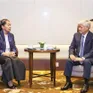 Chủ tịch Ủy ban Trung ương MTTQ Việt Nam Đỗ Văn Chiến tiếp Đoàn đại biểu cấp cao Đảng Nhân dân Campuchia