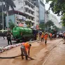 Tạm dừng robot khoan hầm metro để khắc phục sự cố bùn trào tại phố Cát Linh