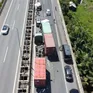 4 ô tô tông nhau, cao tốc TP Hồ Chí Minh - Long Thành bị ùn ứ nghiêm trọng