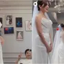 Góc sao phim VTV: Đình Tú khoe Ngọc Huyền thử váy cưới, Hồng Diễm thả dáng bên biển