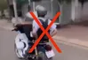 Xử lý nam sinh điều khiển xe gắn máy bằng chân